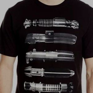 New Lifted Research Group x Star Wars Lightsabers T-Shirt Men's SMALL